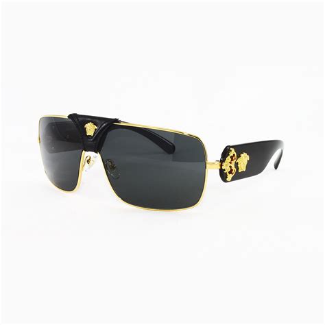 versace mens sunglasses black and gold|gold versace glasses for men.